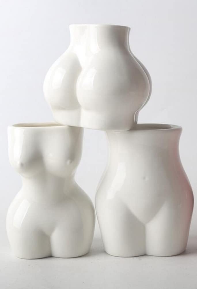 Amazon.co.jp: [COSMIC TREE] 裸体花瓶 バスト 胸 股 陶器 花瓶